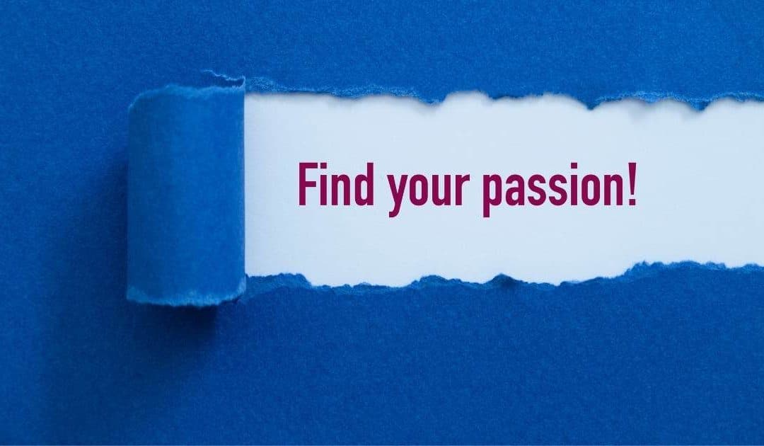 finding your passion written on a card
