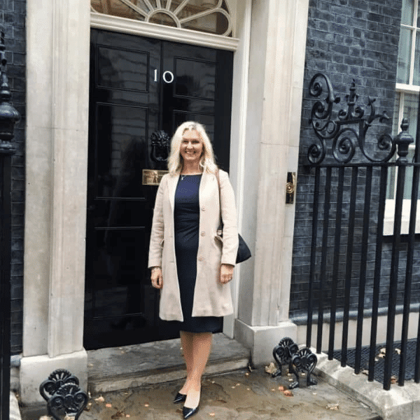 Angie Taffs at 10 Downing Street